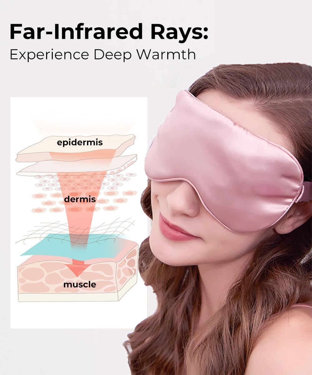 Silk-like Heated Eye Mask for Dry Eyes, MGD, Blepharitis, Stye, Grey