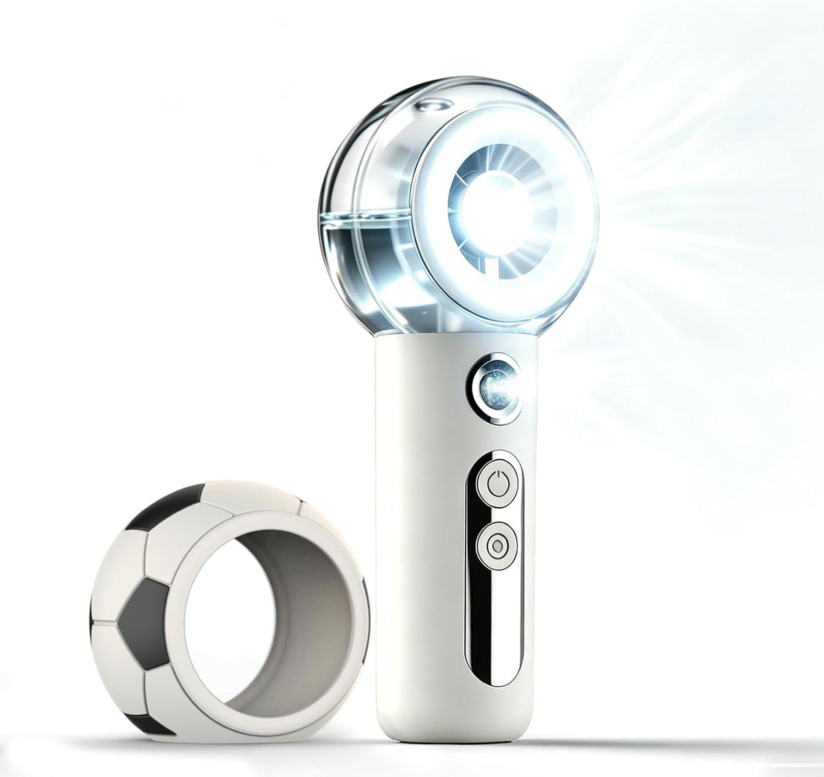 Portable Misting Fan Rechargeable Handheld Cool Mist Fan with LED Display