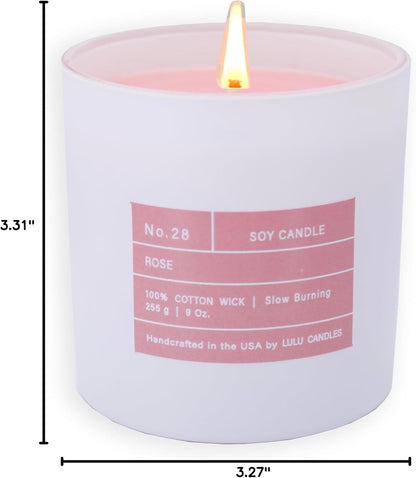 Lulu Candles | Jasmine, Oud & Sandalwood | Luxury Scented Soy Jar Candle | Hand Poured in The USA | Highly Scented & Long Lasting (9 Oz.)