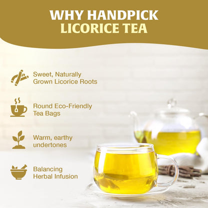 HANDPICK Lemon Balm Tea Bags – 100 Count | 100% Pure & Naturally Dried | Caffeine-Free Herbal Tea with Citrus Flavor & Aroma | Premium Lemon Balm Leaf