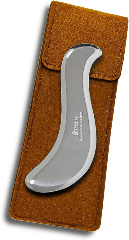 BYYDDIY-Non-Magnetic 304 Stainless Steel Gua Sha Muscle Scraper Tool for Scar Tissue,Muscle Scraping Tool for Massage Scraper,IASTM Tools for Physical Therapy, Soft Tissue Massage