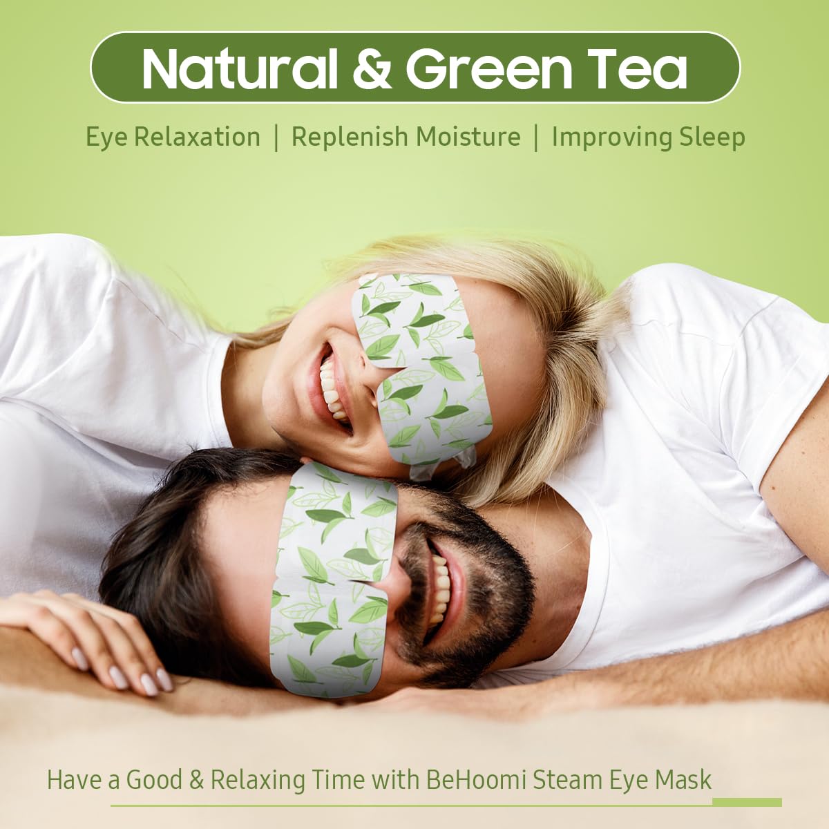 BeHoomi Steam Eye Mask, 10Packs Heated Eye Mask, Self Heating Disposable SPA Warm Compress for Eyes Sleep Mask, Travel Essentials & Relaxation Gifts for Women (Unscented)