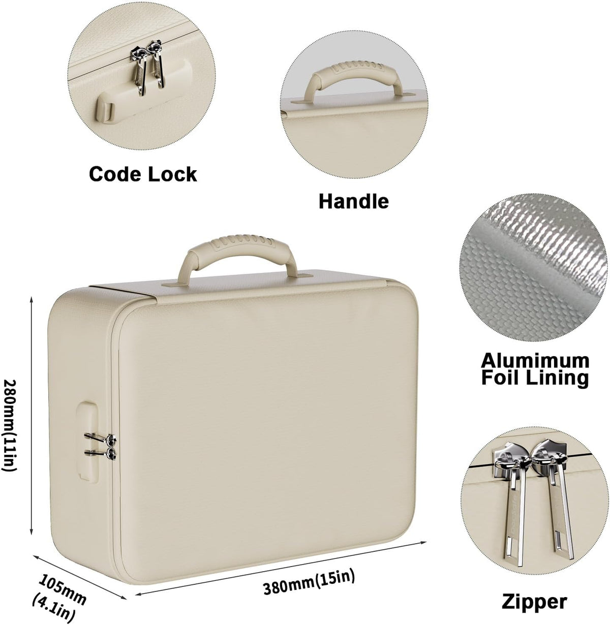 DocSafe 5200°F Fireproof Document Organizer Box with Lock, Heat Insulated