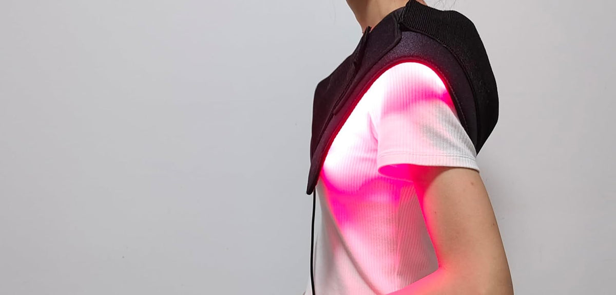 bonodave Red Light Therapy Pad for Body Back Knee Shoulder Hands Feet 660nm 850nm Home Use 3 Chips in 1 Infrared Wrap Belt Gift for Women Men (Corded)