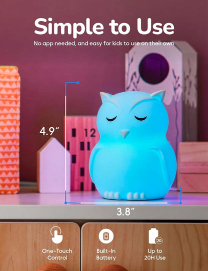 Breathing Pal 'Ted'- Mindfulness Breathing Light, Guided Visual Meditation Breathing Light, Anxiety Relief Items for Calm Down Corner/Meditation/Sleep for Adult&Kid