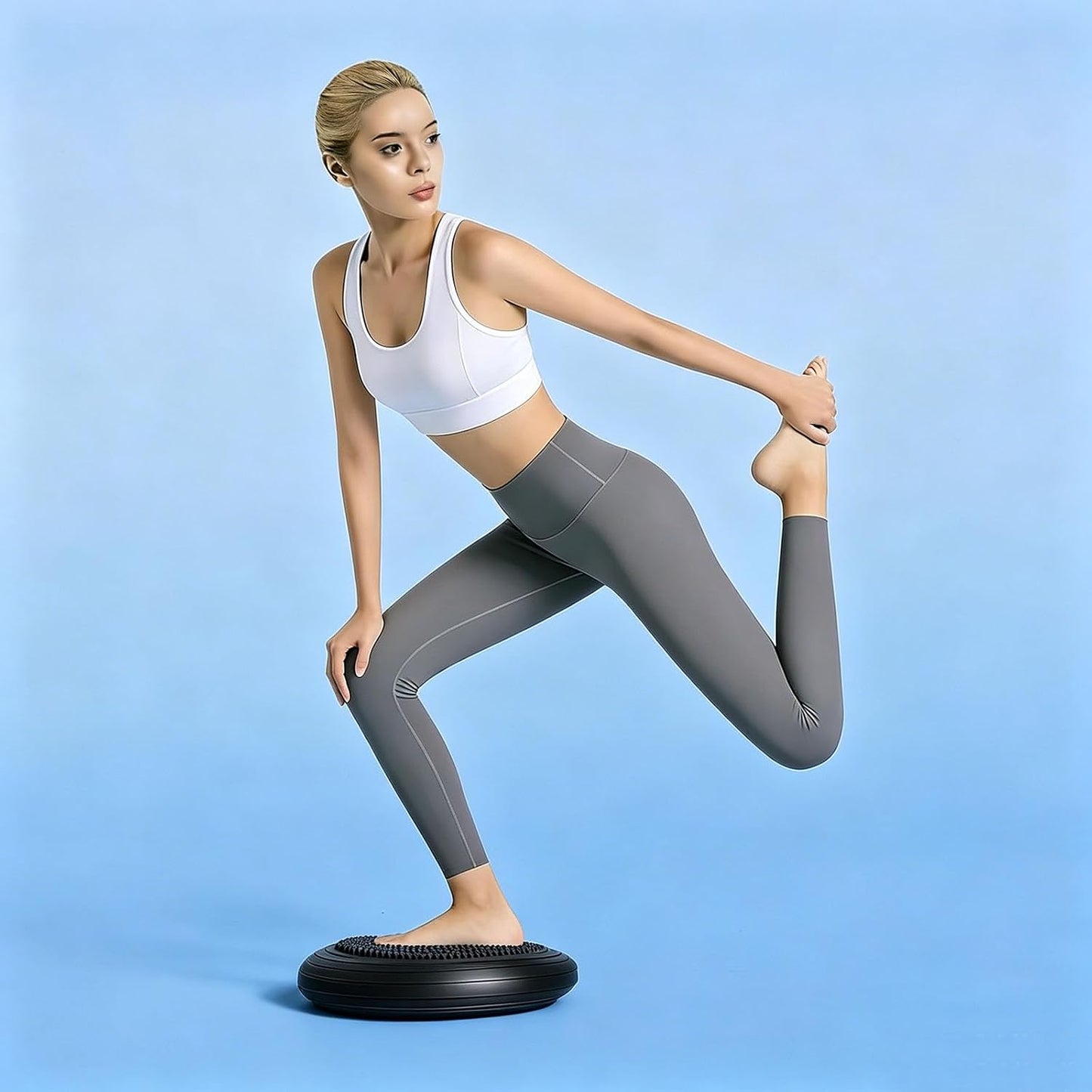 Balance Disc,Wiggle Seat Core Stability 14 Foot Diameter,With Pump,Suitable For Improving Posture,And Stabilizing The Core,Fitness