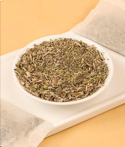 Kuting MULLEIN LEAF TEA Bags, 100% Natural Tea, Sugar Free, Gluten Free, Soy Free, Non-GMO, 60 Count Round Eco-Conscious Teabags