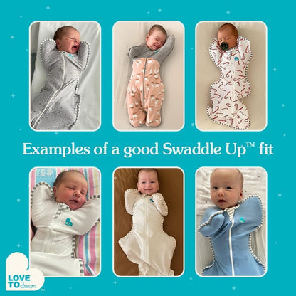 Love to Dream Swaddle UP, Baby Sleep Sack, Self-Soothing Swaddles for Newborns, Get Longer Sleep, Secure Fit Helps Calm Startle Reflex, New Born Essentials for Baby, 1.0 TOG, 13-19 lbs, Deep Olive