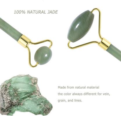 rosenice Gua Sha Facial Tools Guasha Tool Gua Sha Jade Stone Manual Massage Sticks for Jawline Sculpting and Puffiness Reducing for Face Body Tensions Reduce Festive Gifts