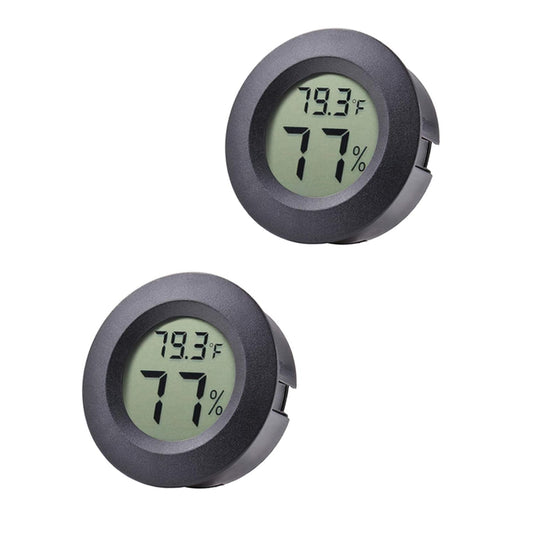 2-Pack Mini Hygrometer Thermometer Meter Digital LCD Indoor Room Monitor