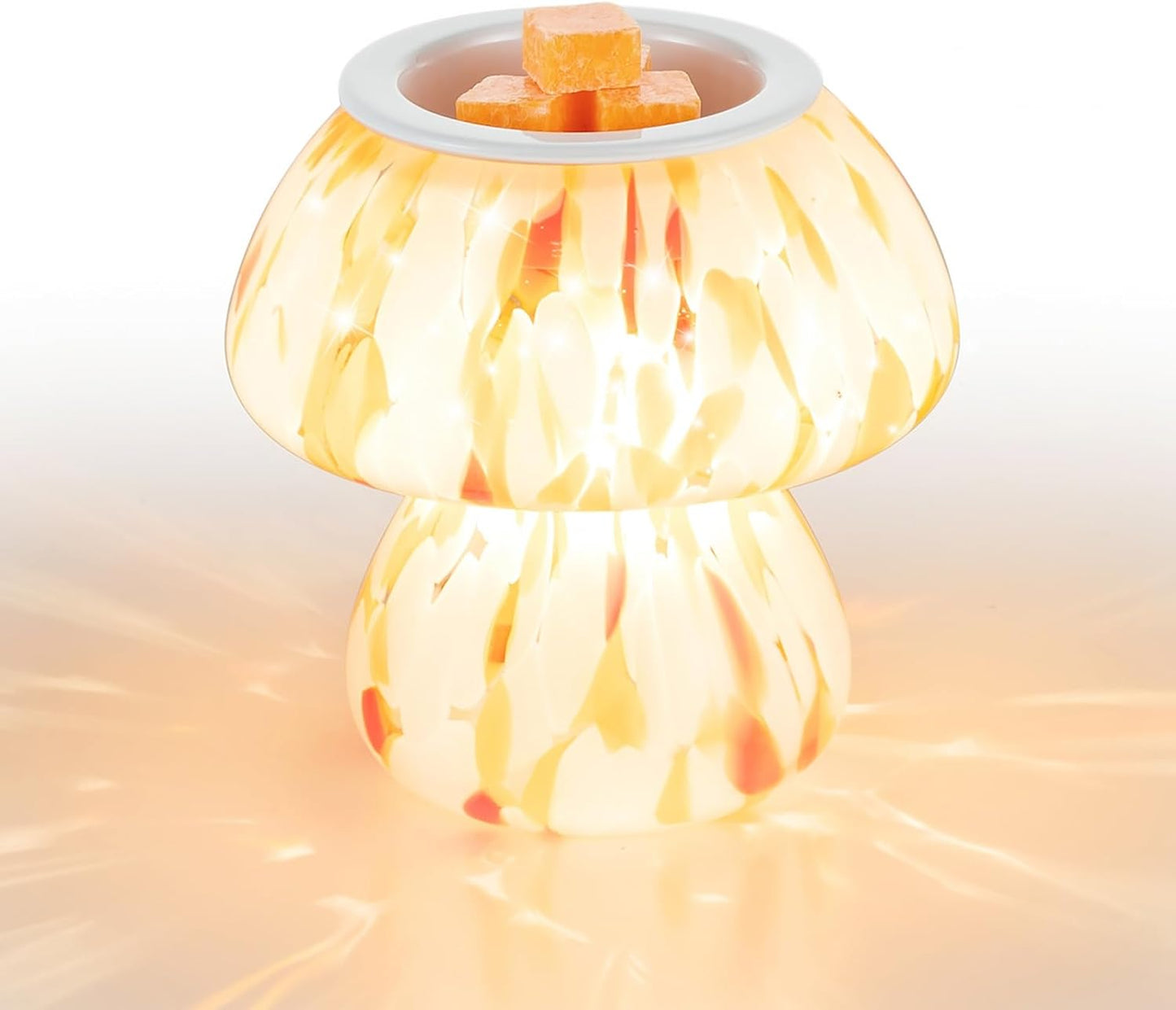 Candeldo Mushroom Wax Melt Warmer: Wax Melter Warmer with Timer Cute Melter Fragrance Candle Lamp Home Decor Mothers Day Birthday Gift for Women
