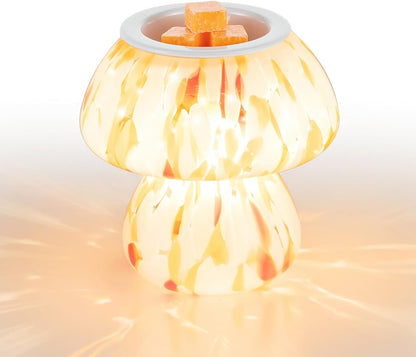 Candeldo Mushroom Wax Melt Warmer: Wax Melter Warmer with Timer Cute Melter Fragrance Candle Lamp Home Decor Mothers Day Birthday Gift for Women