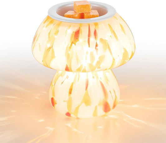 Candeldo Mushroom Wax Melt Warmer: Wax Melter Warmer with Timer Cute Melter Fragrance Candle Lamp Home Decor Mothers Day Birthday Gift for Women