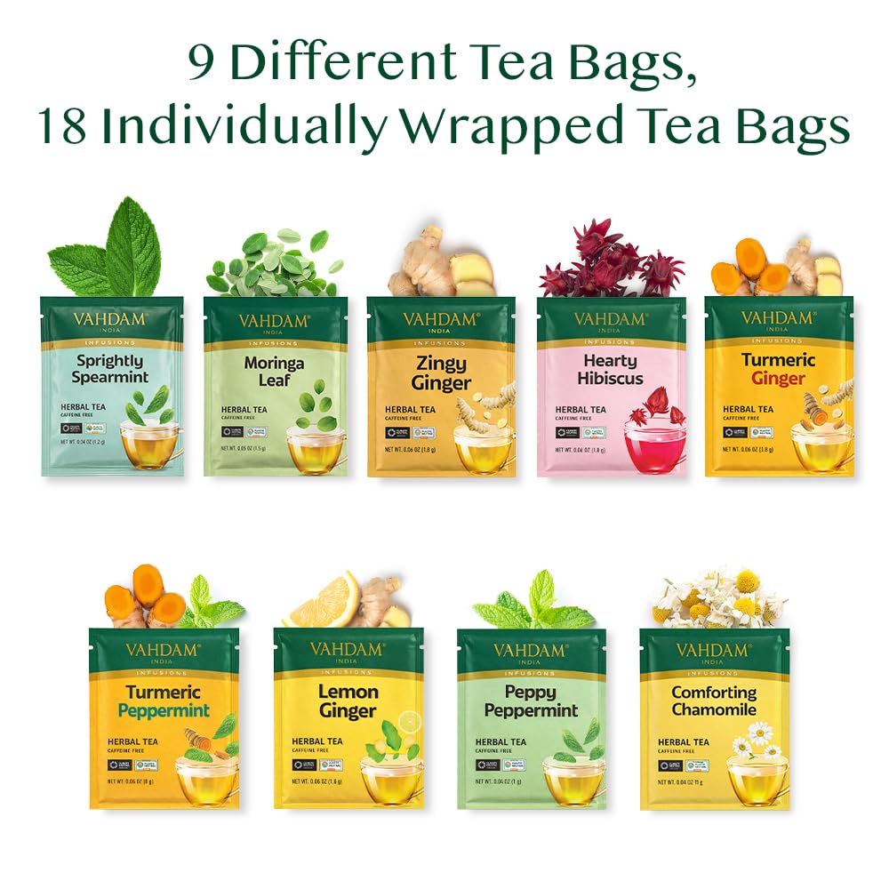 VAHDAM, Assorted Black Tea Loose Leaf Tea Gift Set (10 Flavors) Gift Ideas for Women & Men | Directly Sourced From Assam and Darjeeling | Resealable Ziplock Pouch