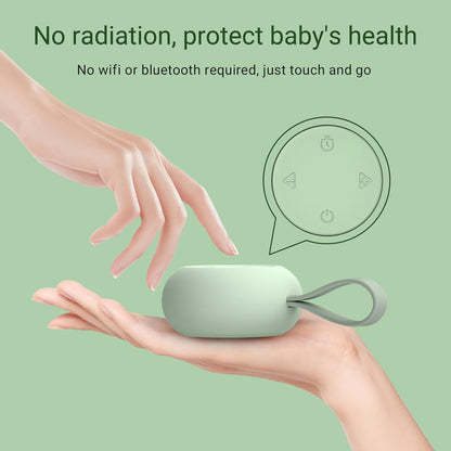 Portable Baby Sound Machine [White Noise for Babies Kids Adults][Timer Function][20 Soothing Sounds][Sleep Soother] 15 Hours Battery Life, Travel,Registry,Gifts,Shower,Clips on Baby Stroller