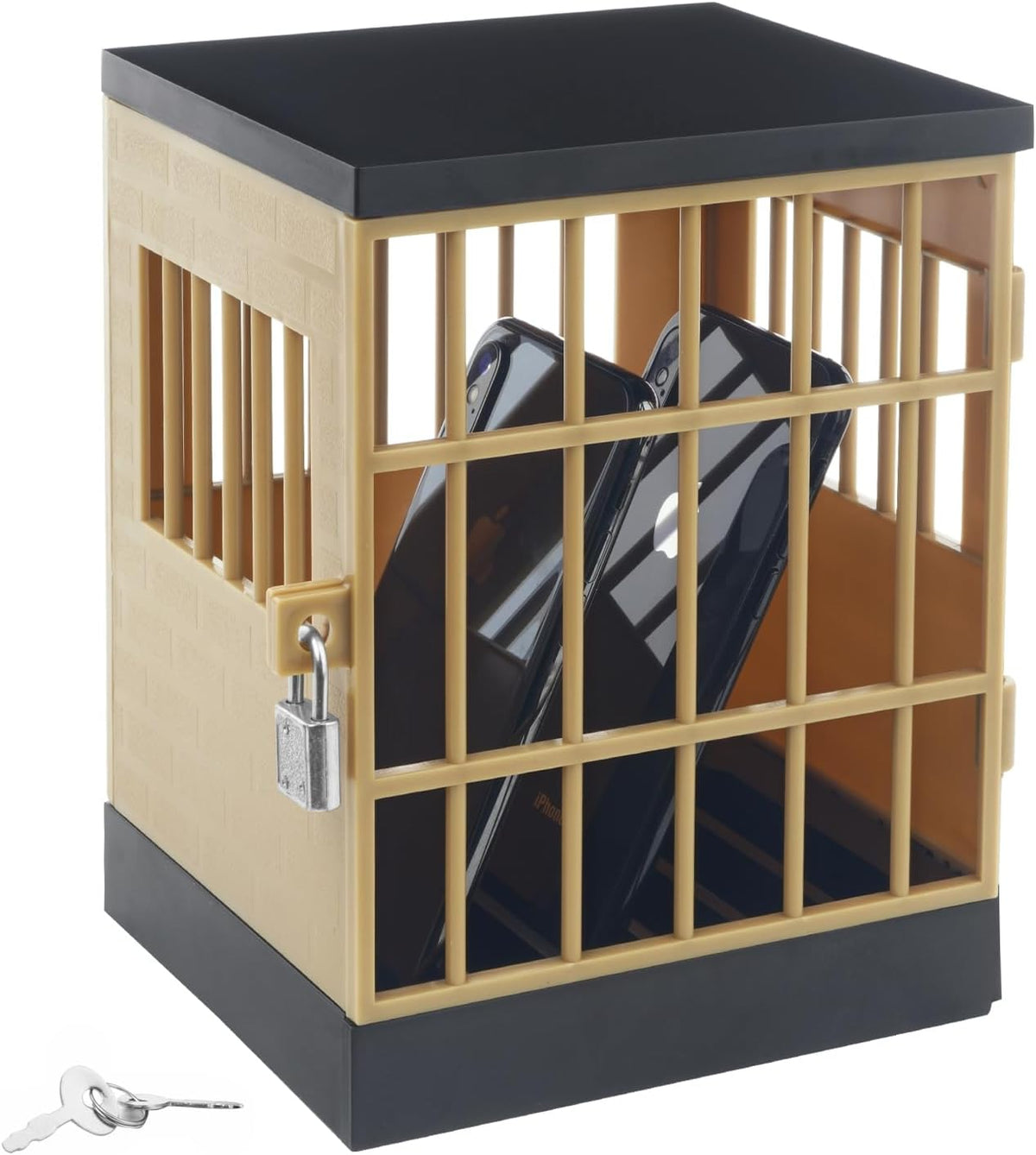 Gemaxvoled Cell Phone Jail Lock Box, Mobile Phones Prison Lockable Cage for Classroom Family Time Party