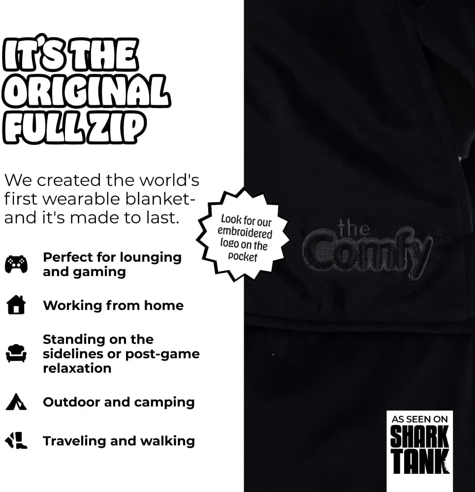 THE COMFY Original | From Shark Tank | Patented | Oversized Sherpa Wearable Blanket Hoodie| Gift for Women & Men | One Size