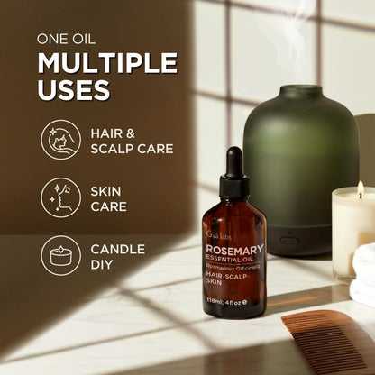 100% Pure Lavender Essential Oil for Skin & Diffuser - 4 Fl Oz