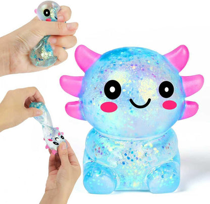 Axolotl Stress Balls for Adults, Squishy Axolotl Figurines Sensory Ball