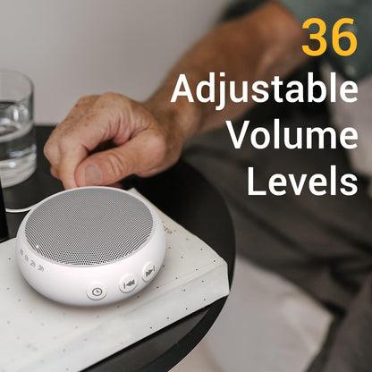 Sound Machine Baby Patter for Sleeping Cute White Noise Machine for Baby Kids Adults with 32 Soothing Sounds 32 Volume Levels Brown Noise Machine with 4 Timer Memory Funtion for Travel Office Privacy