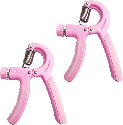 Strengthener Hand Grip 2 Pack Kid Boys Girls Teenager Strength Trainer Number Counter Forearm Finger Wrist Gripper Exerciser 5-30kg Adjustable Stretcher Squeezer Workout