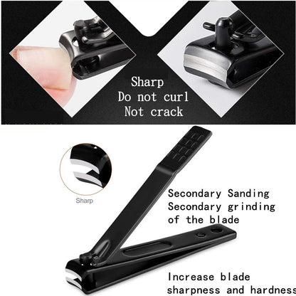 Manicure Set Men Finger and Toe Nail Clippers Set Professional Manicure Pedicure Kit with Travel Case Personal Care Tools Accessories Nail Grooming Kit Gifts for Men Women Father Mother