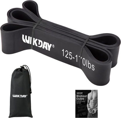 WIKDAY Resistance Bands for Working Out, Exercise Bands, Workout Bands, Pull Up Assistance Bands for Body Stretching Training Physical Therapy Muscle Training for Men & Women