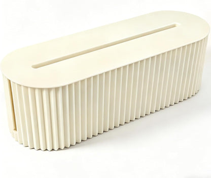 Cable Management Box Cord Organizer Box, Wires Hide Box -Beige