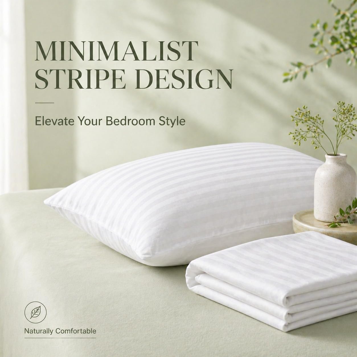 100% Cotton 600TC 4PC Pillow Protectors with Zipper Standard Size Hypoallergenic Breathable Hotel Collection Pillow Covers Ultra Soft 20 x 26 Inches Pillowcases