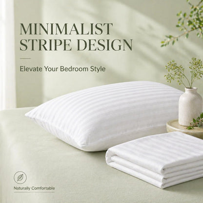 100% Cotton 600TC 4PC Pillow Protectors with Zipper Standard Size Hypoallergenic Breathable Hotel Collection Pillow Covers Ultra Soft 20 x 26 Inches Pillowcases