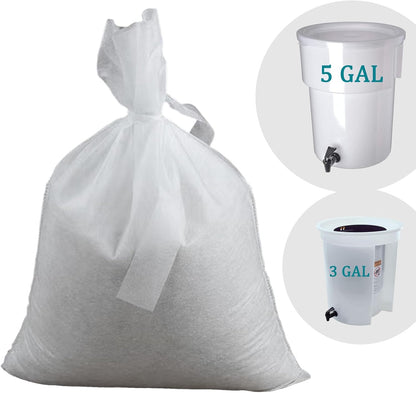 Yzurbu 200pcs 4''x6'' Cold Brew Coffee Filter Bags, No Mess Disposable Filter Bag with Drawstring for Coffee Grounds & Ice Tea