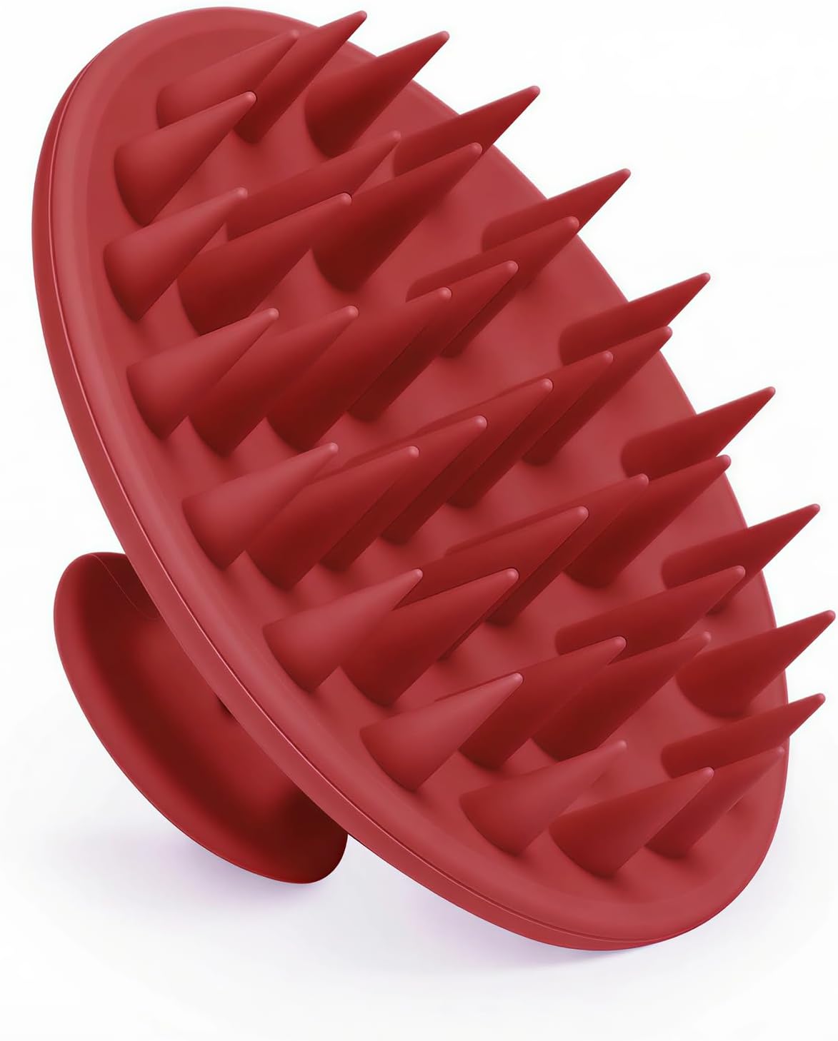 Meartchy Silicone Scalp Massager Shampoo Brush, Scalp Brush for Hair Growth & Dandruff Removal, Hair Scrubber Scalp Stimulator Exfoliator Brush with Soft Bristles for Wet Dry Scalp Care (Black)