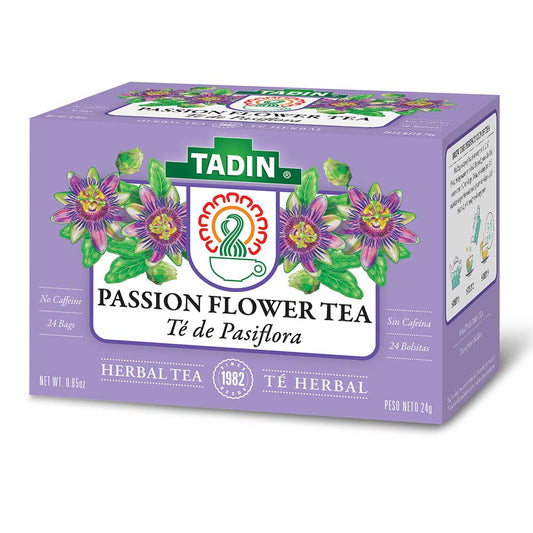 Tadin Tea, Pasiflora - Passion Flower Tea, 72 Tea Bags - Relax Mind Muscle Pasiflora - PACK OF 3