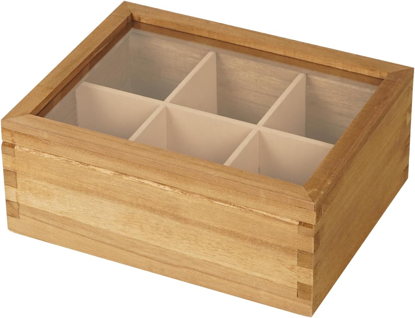 Wood Big Black Tea Bag Organizer Storage Box 12-Compartment Multi-Functional Box,Vintage Tea Case.