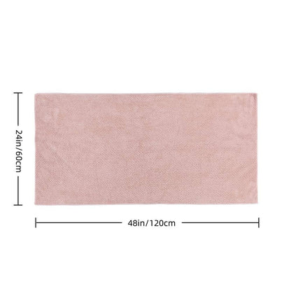 Microfiber Hair Towel Quick Dry Hair Towel Hair Drying Towels Suitable for All Kinds of Hair Ultra Absorbent Long and Thick Hair 20X40inch Lotus Root Pink (1pcs)