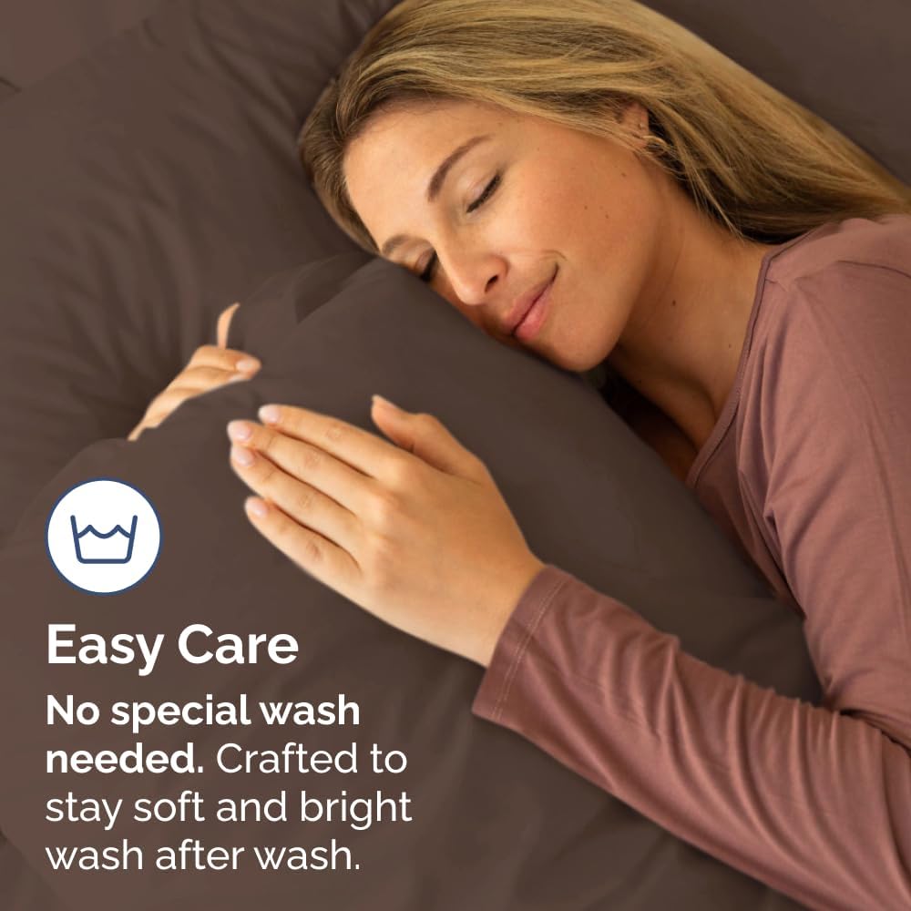 Standard Pillow Cases Set of 10 - Ultra Soft Hotel Quality Pillowcase Covers - Comfy, Cozy & Wrinkle Free - Shrink, Stain and Fade Resistant - Machine Washable Pillow Protectors - 10 Pcs Set - White - Colors A