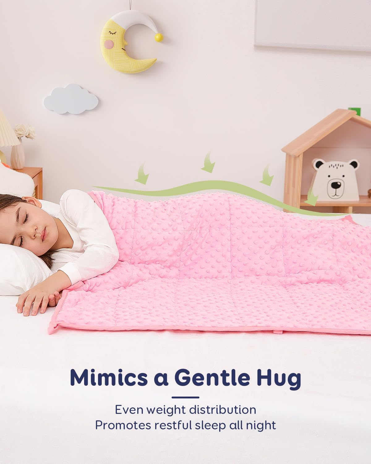Kivik 2 lbs Weighted Lap Pad, Ultra Soft Minky Dotted Heavy Blankets Throw for Better Study Relaxing & Sleeping, Machine Washable, 20 x 30 Inches, Purple