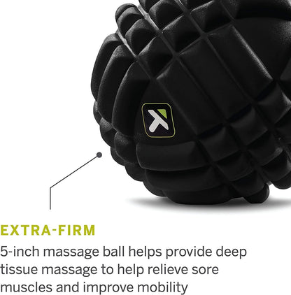 TRIGGERPOINT Performance Grid X Massage Ball for Deep Tissue Massage and Exercise Recovery, Black
