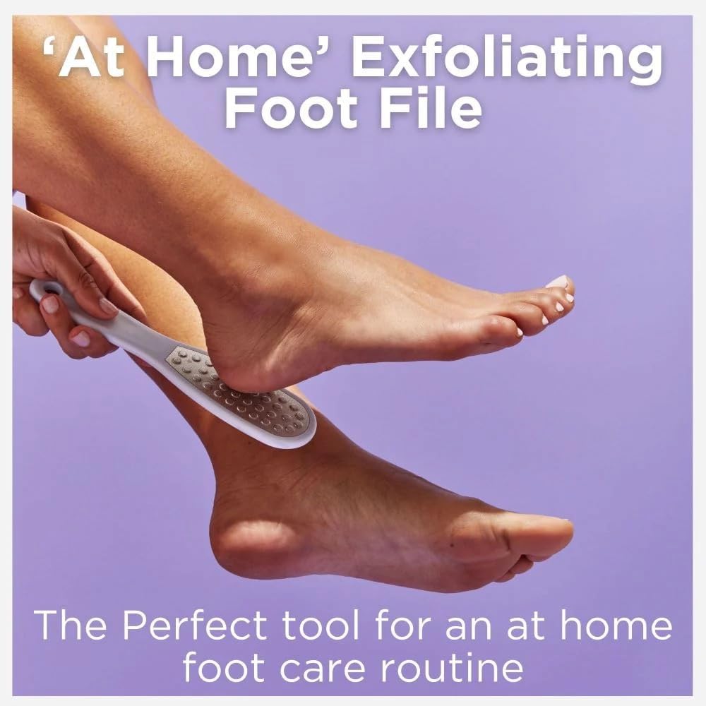 Footlogix Foot Care Callus Softener Combo - Callus Remover Spray & Double-Sided Foot File for Dry, Cracked Heels, Pedicure Tools for Feet, Foot Exfoliator