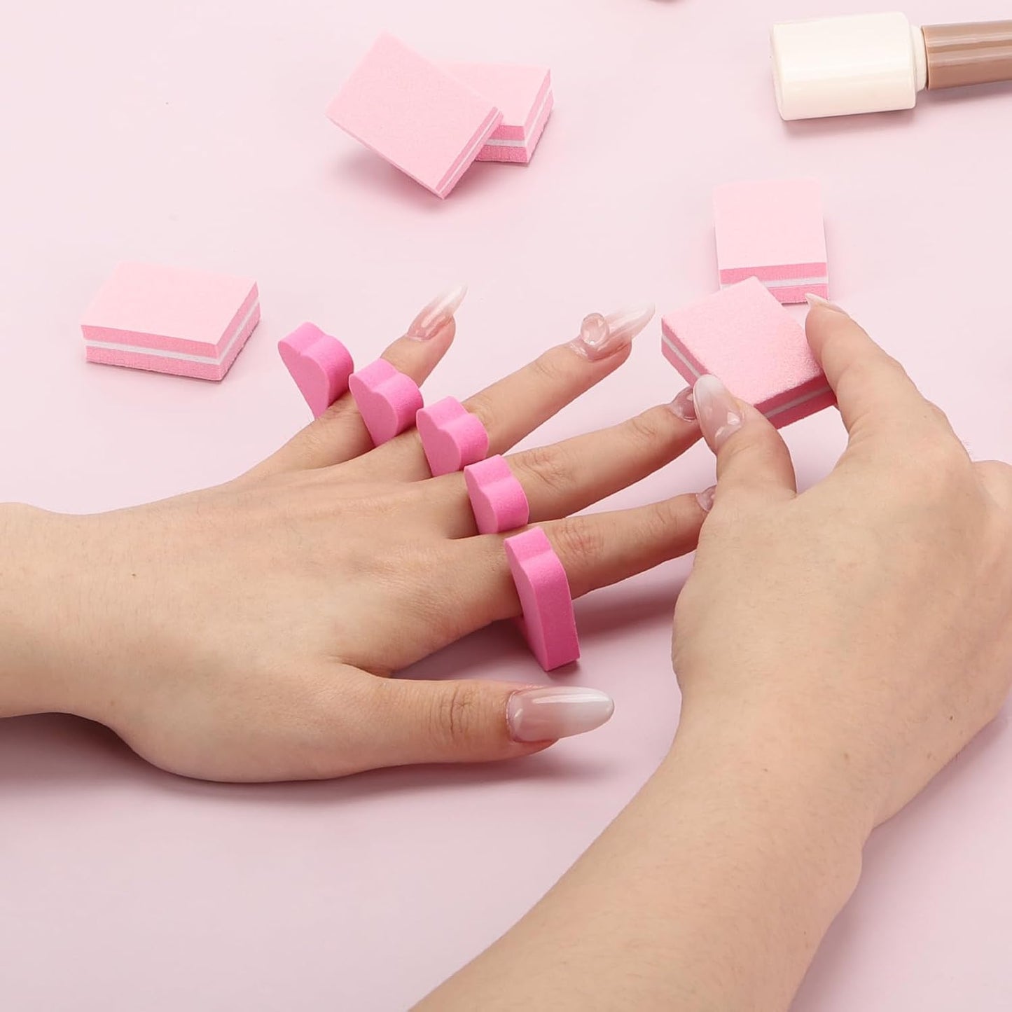 Toe Separators Set - 52 Pieces Premium Pedicure Tool, Spa Party Salon Polishing Separator (Black)