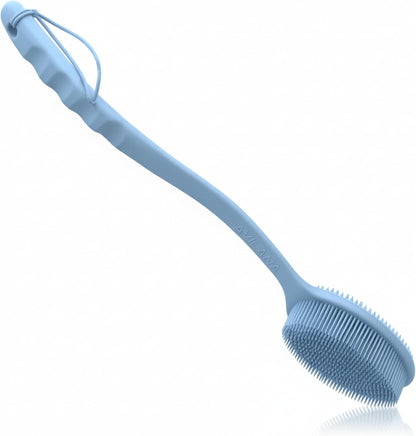 Avilana Premium Silicone Body Scrubber - Trusted Since 2017 - SGS Certified Food Grade Dual Sided Bath Brush, Quick-Dry Exfoliating Loofah Alternative, Massage Brush Sensitive Skin Women Men