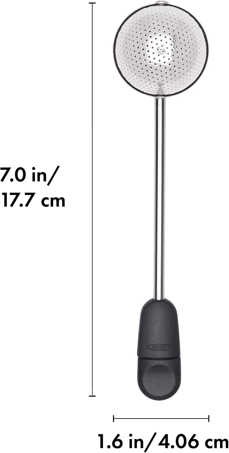 OXO Brew Twisting Ball Tea Infuser - Fine Mesh, Stainless Steel