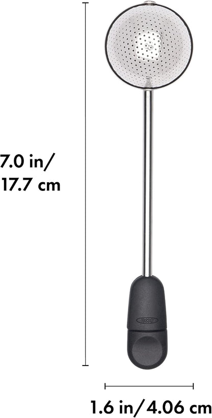 OXO Brew Twisting Ball Tea Infuser - Fine Mesh, Stainless Steel