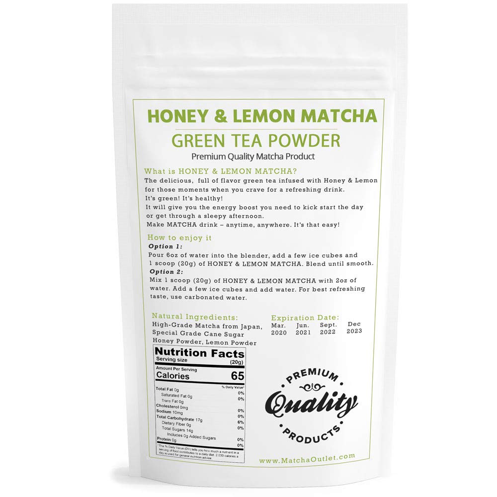 Sweet Japanese Matcha Latte Green Tea Powder Mix - 12oz Homemade Green Matcha Tea Latte or Frappe (Ceremonial Grade)