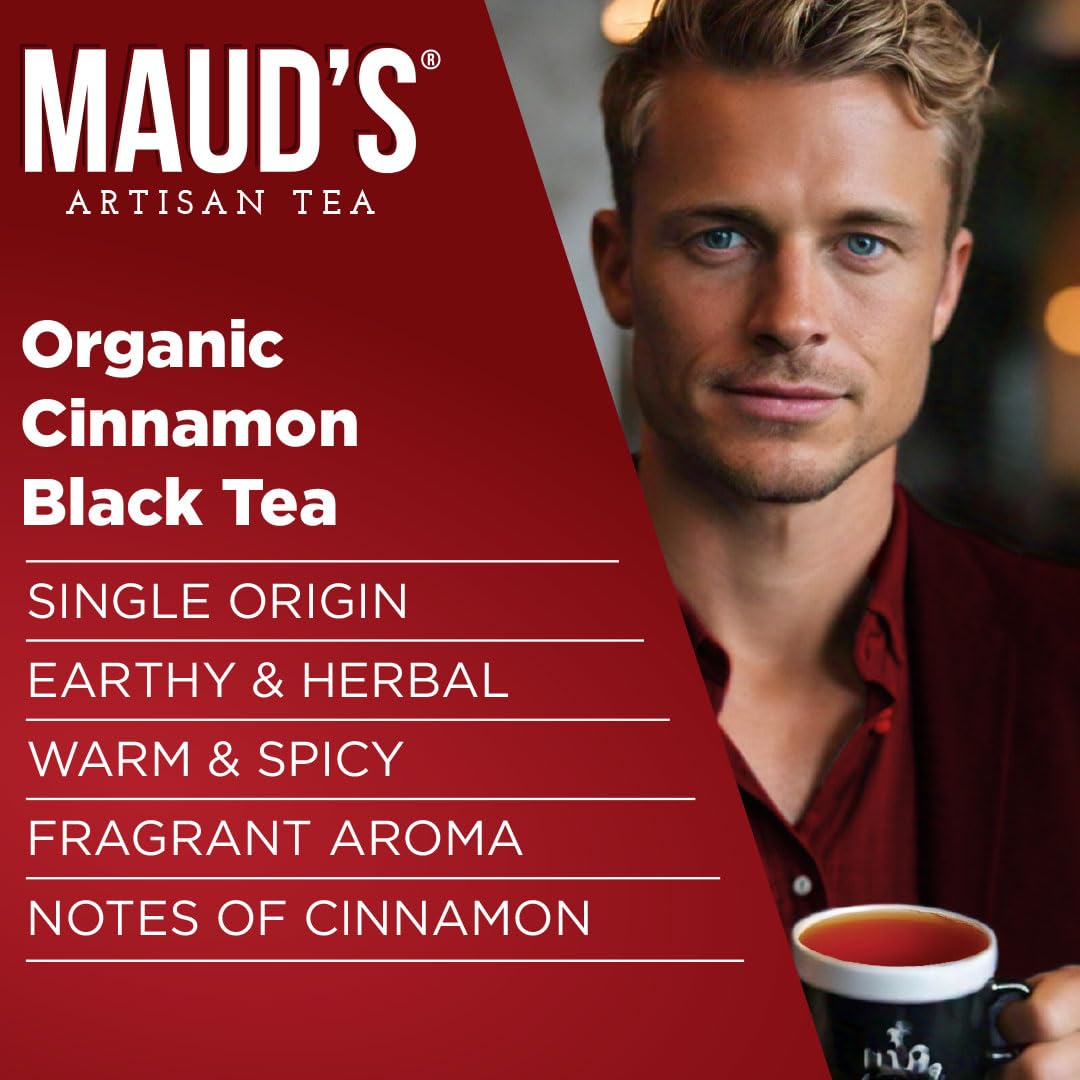Maud's Organic Chamomile Lavender Tea Pods, 24 ct, Single Serve Pods – 100% Gourmet Blended Tea Leaves, Compatible with Keurig K Cups Maker