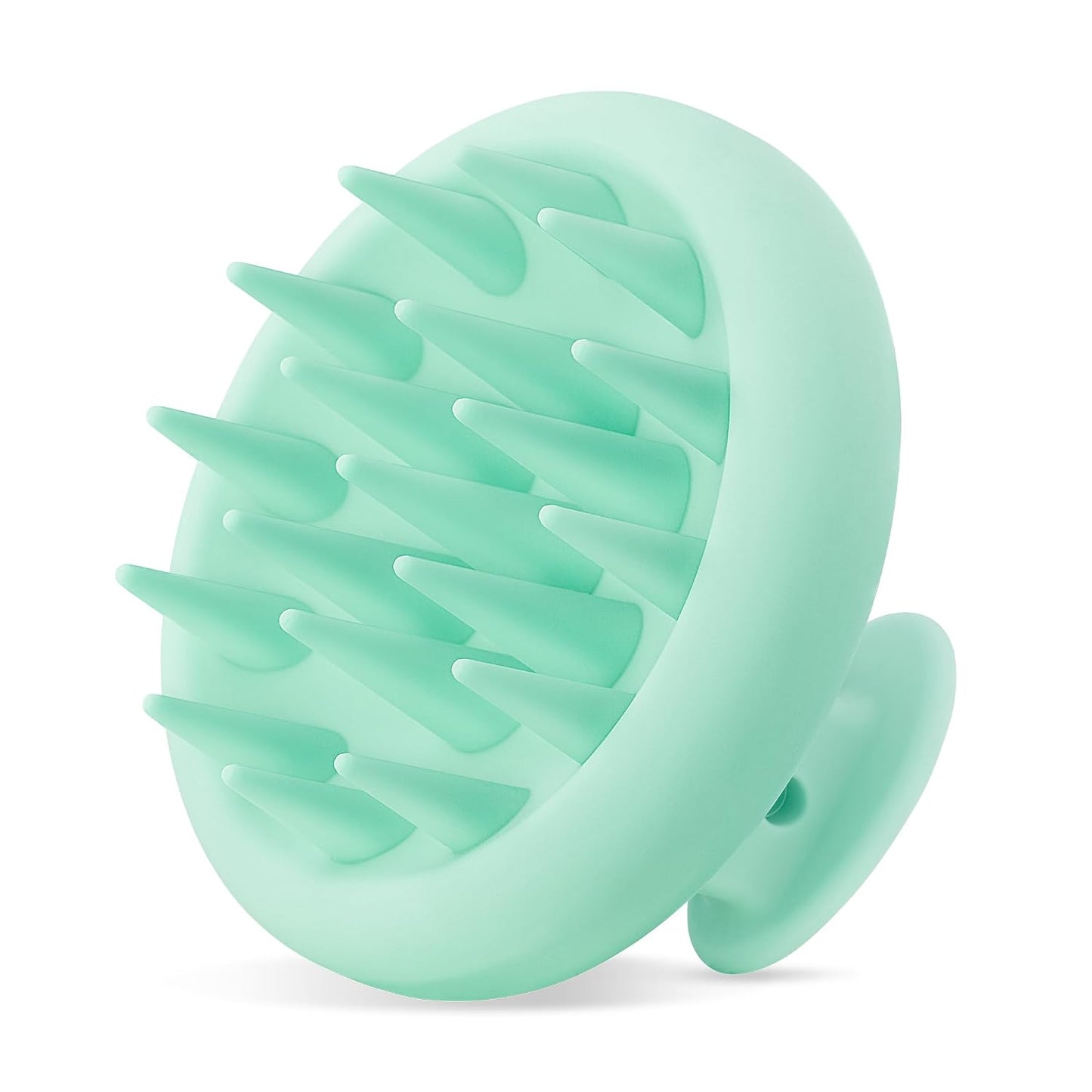 HEETA Scalp Massager Hair Growth, Scalp Scrubber with Soft Bristles, Integrated Silicone Design, Exfoliator for Dandruff Removal & Relaxation, Shampoo Brush Fit Wet Dry Hair Use, Black