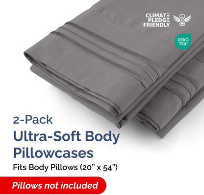 Standard Pillow Cases Set of 10 - Ultra Soft Hotel Quality Pillowcase Covers - Comfy, Cozy & Wrinkle Free - Shrink, Stain and Fade Resistant - Machine Washable Pillow Protectors - 10 Pcs Set - White - Colors B