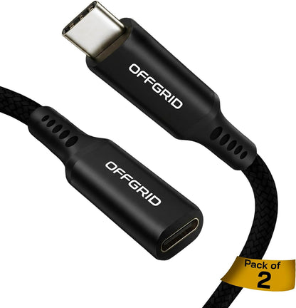 OFFGRID USB Data Blocker, USB C Data Protection Adapter, Black