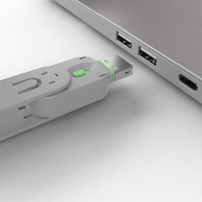 Lindy USB Port Blocker - Pack of 4, Blue (40452)