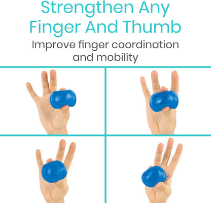 Vive Therapy Putty (6 Pack) - Putty for Hand - Stress Putty for Adults - Exercise Putty for Rehab, Finger, Grip Strength Resistance - Sensory Putty and Therapy Occupational Clay - 3 Ounces